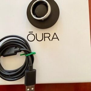 Brushed Titanium Oura Ring, size 13 (gen 3)